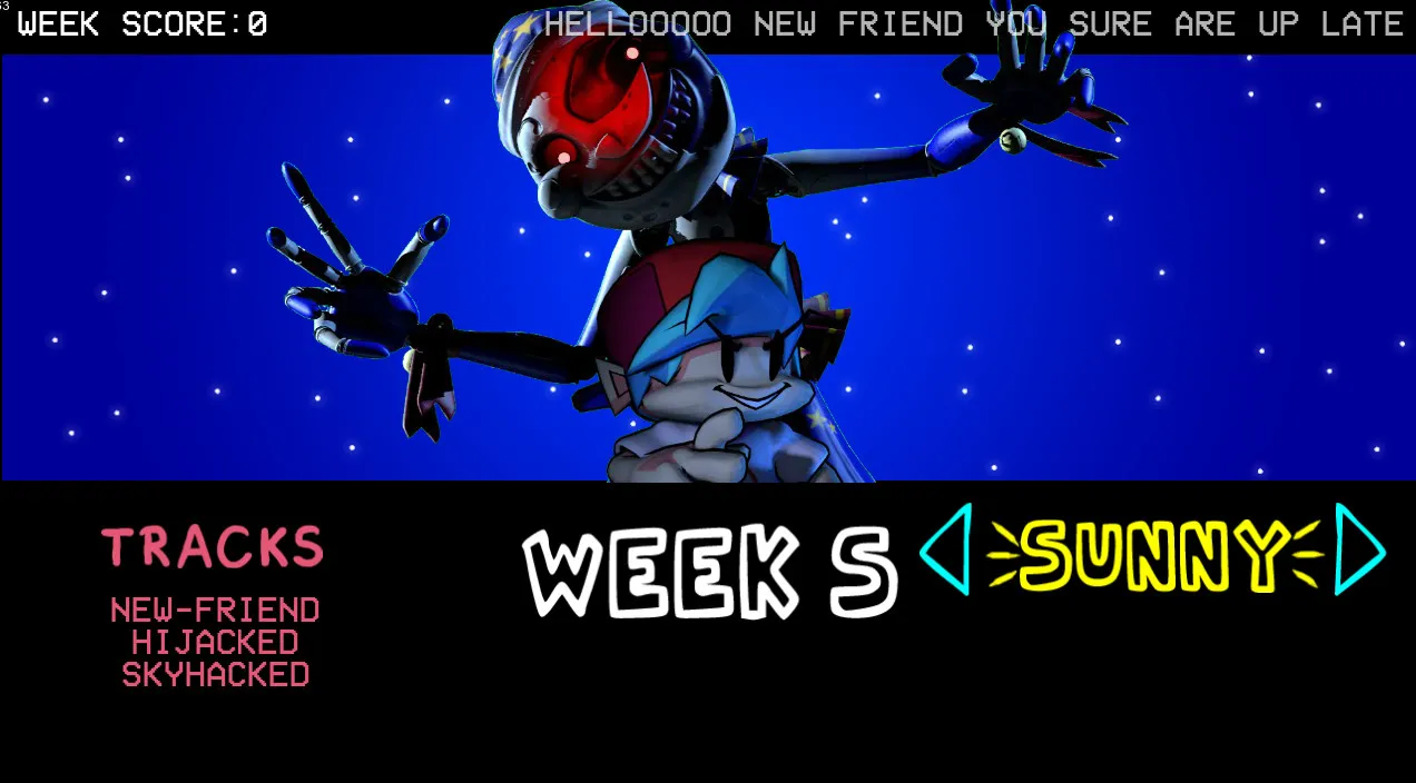 FNF Daycare Deathtrap vs FNAF Security Breach mode select