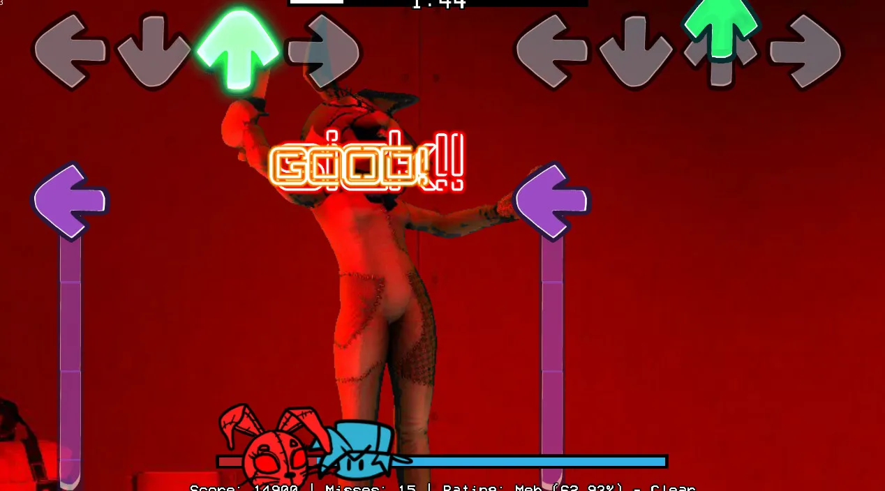 Rhythm battle against Sun animatronic in FNF Daycare Deathtrap