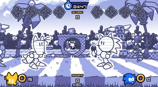Homing attack mechanic in FNF Sonic The Funk