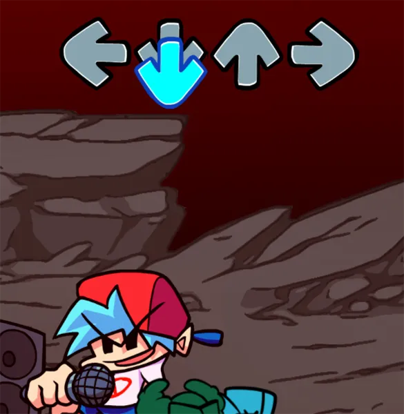 Options and Freeplay in FNF The Tricky Mod