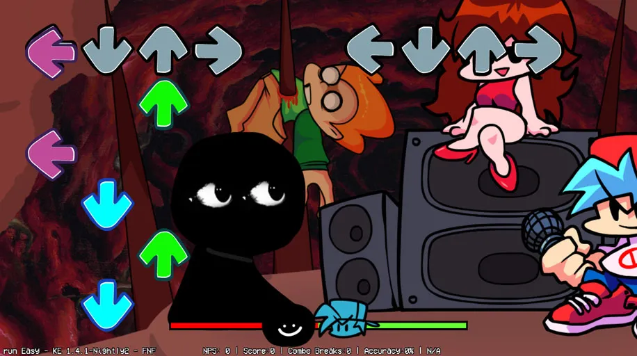Difficulty menu before starting FNF vs BOB