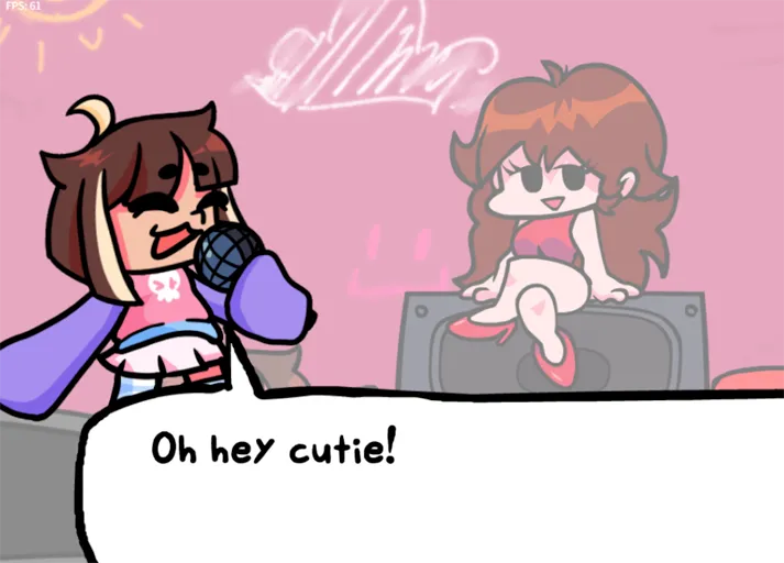 Careless chart with QT on stage in FNF vs QT mod