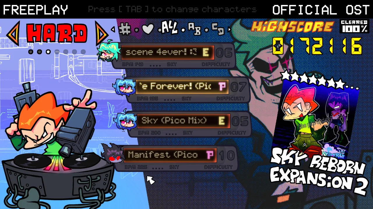 Easy mode option in FNF VS Sky