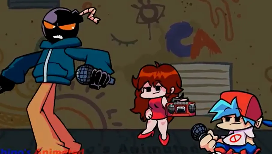 FNF Whitty vs Boyfriend Fire Fight